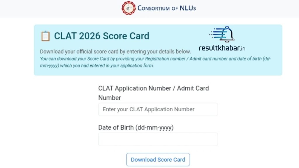 CLAT Result 2026