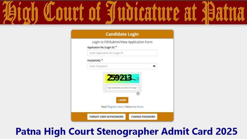 Patna High Court Stenographer Admit Card 2025