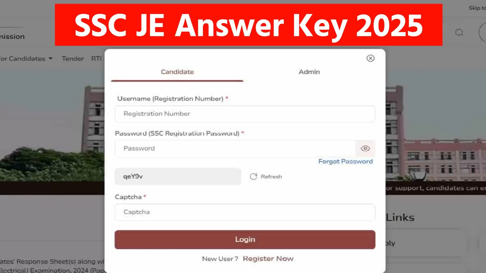 SSC JE Answer Key 2025