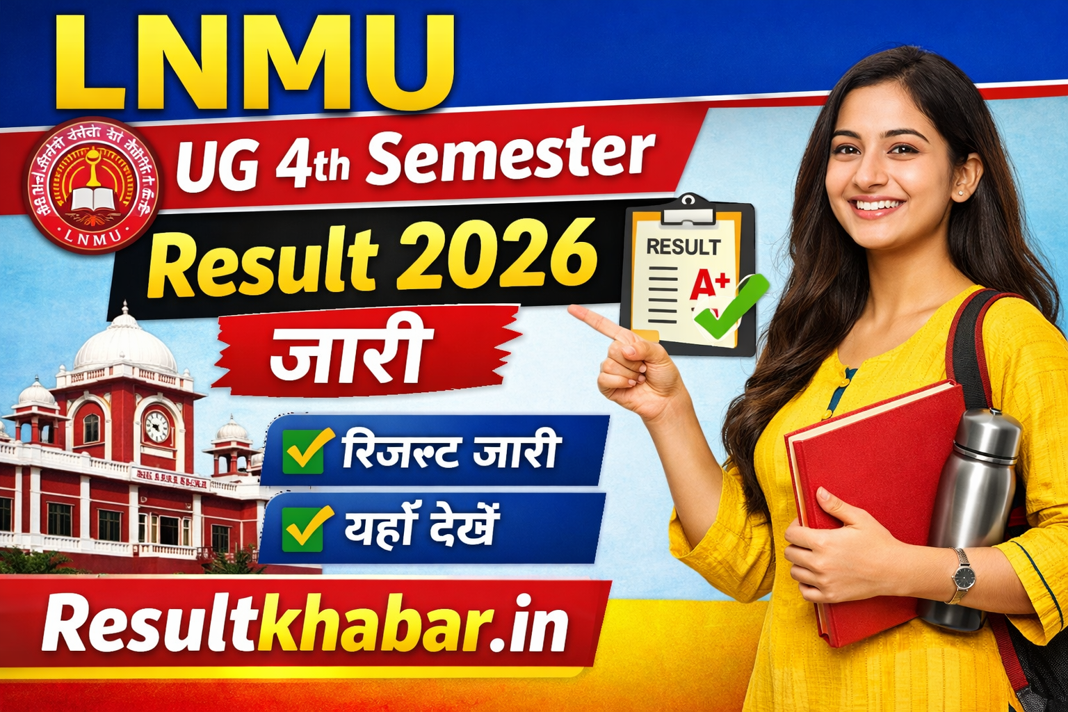 LNMU UG 4th Semester Result 2026