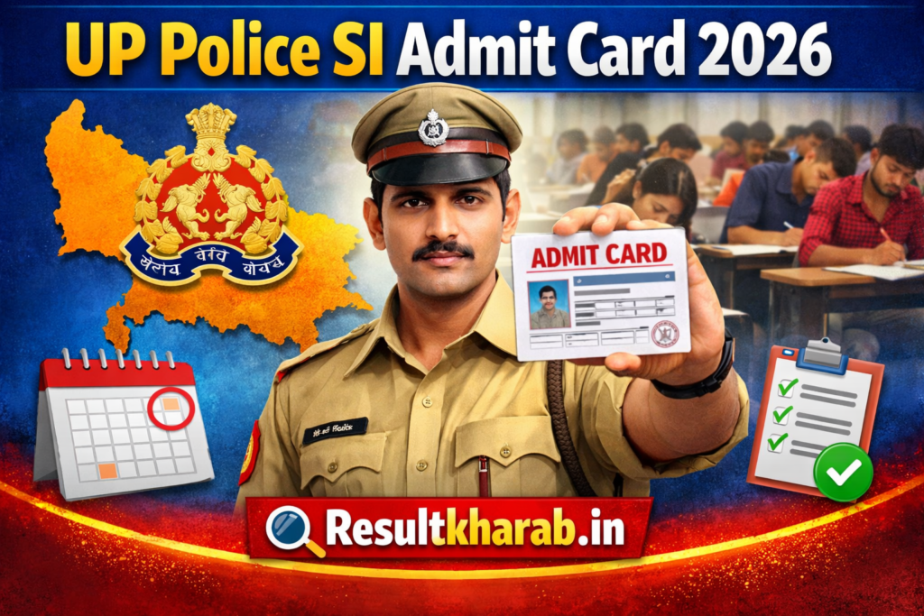 UP Police SI Admit Card 2026: डाउनलोड 