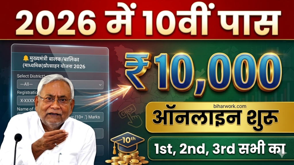 Bihar Board 10th Pass Scholarship 2026 Apply