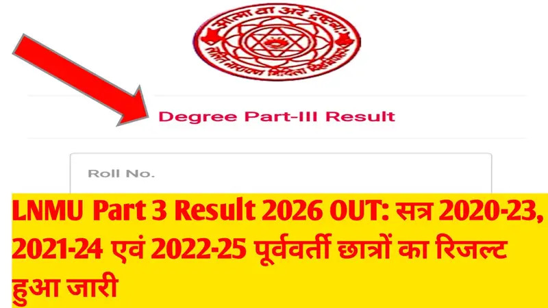 LNMU UG Part 3 Previous Result 2026