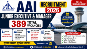 AAI Junior Executive & Manager recruitment