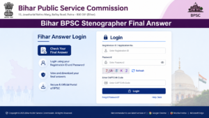 Bihar BPSC Stenographer Final Answer