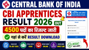 Central Bank CBI Apprentices Result 2026 Check Result
