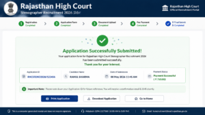Rajasthan High Court Stenographer