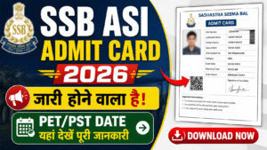 SSB ASI Admit Card 2026