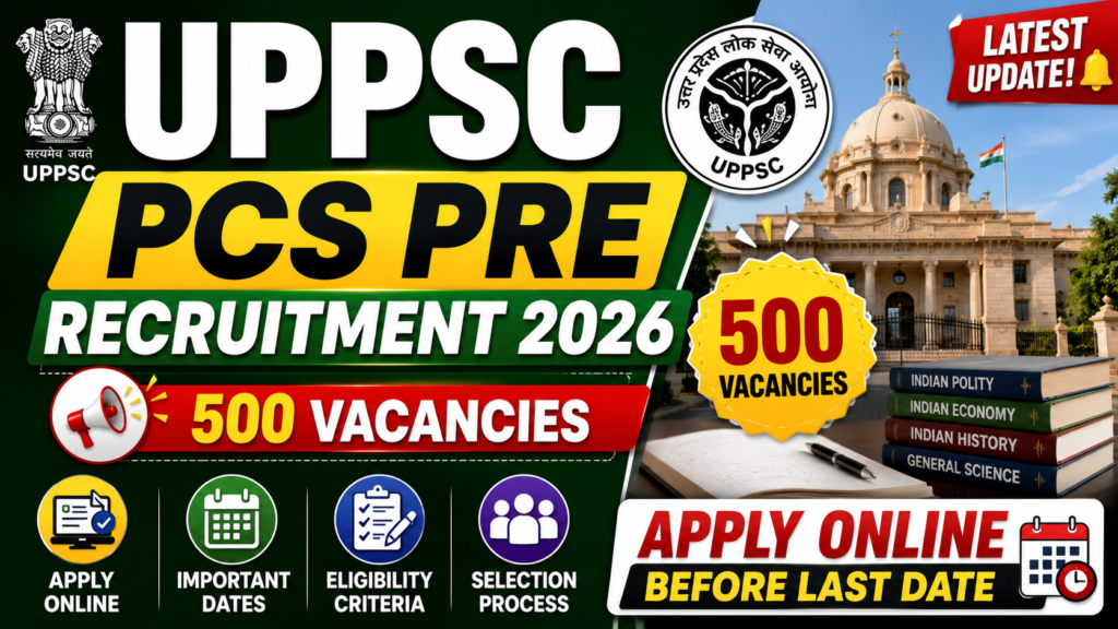 UPPSC PCS Pre Recruitment 2026