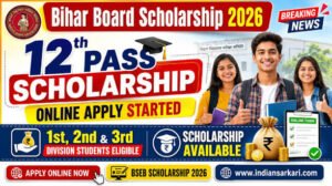 Bihar Board 12th Pass Scholarship 2026