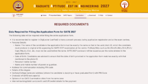 IIT GATE 2027 Admission Form: