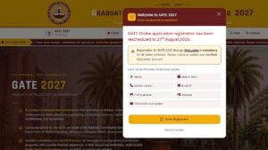 IIT GATE 2027 Admission Form: