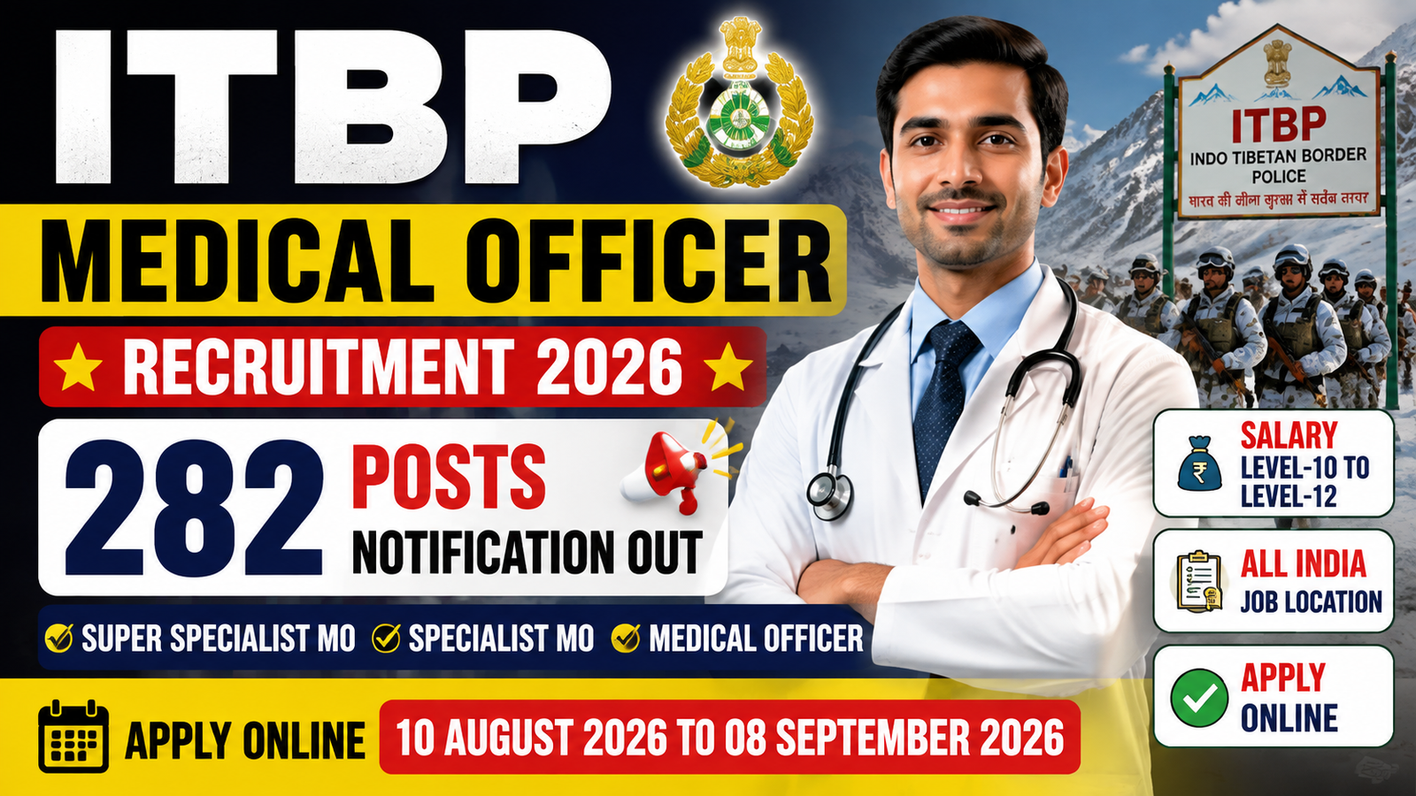 ITBP Medical Officer Recruitment
