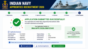 Indian Navy Apprentice Recruitment 2026: