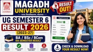 Magadh University UG 6th Semester Result 2026 OUT