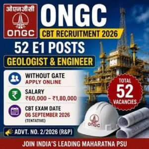 ONGC Geologists and Engineers E1 Admit Card 2026 OUT