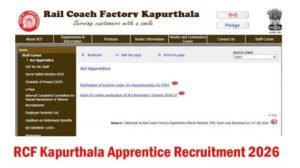 RCF Kapurthala Apprentice Recruitment 2026