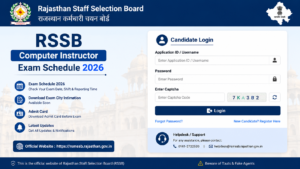 RSSB Computer Instructor Exam