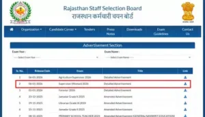 RSSB Female Supervisor Correction form 