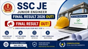 SSC JE Engineer Marks 2026