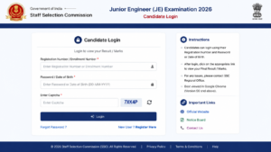 SSC JE Engineer Marks 2026