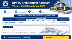 UPPSC Architectural Assistant V