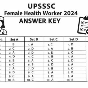 UPSSSC Female Health Worker Answer Key 2026