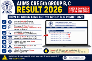 AIIMS CRE 5th Group B C Result 2026 How to Check