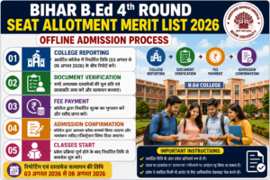 Bihar BEd Offline Admission Process 2026