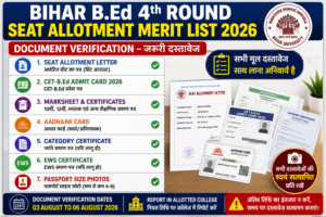 Bihar BEd Admission Required Documents 2026