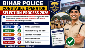 Bihar Police Constable Operator Selection Process 2026