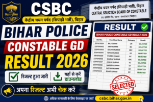 Bihar Police CSBC Constable GD Result 2026