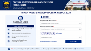 Bihar Police Havildar Clerk Result 2026