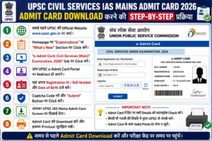 How to Download UPSC IAS Mains Admit Card 2026