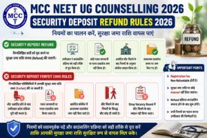 MCC NEET UG Counselling 2026 Security Deposit Forfeiture Rules