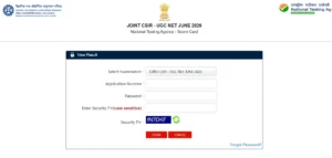 NTA CSIR UGC NET Result