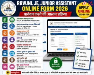 How to Apply RRVUNL JE Junior Assistant Online Form 2026
