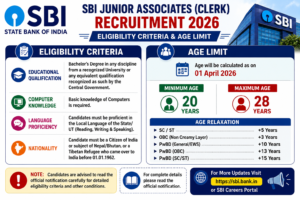 SBI Junior Associates Clerk Eligibility and Age Limit 2026