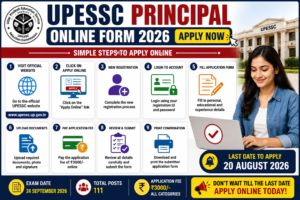 UPESSC Principal Online Form 2026 Apply Now