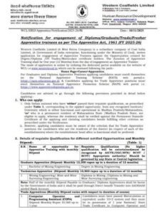 Wcl offical notification 
