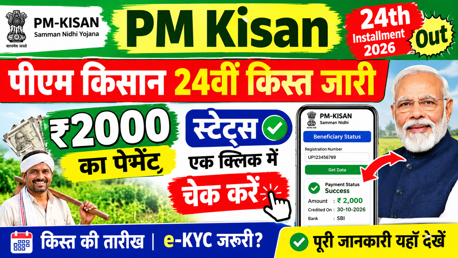 PM Kisan 24th Installment 2026